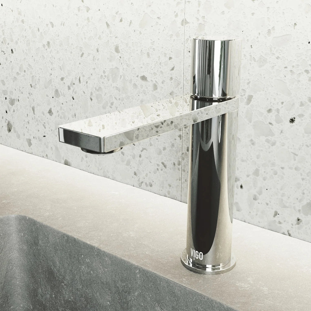 VIGO - Elan Single Hole Bathroom Faucet In Chrome Model# VG01045CH