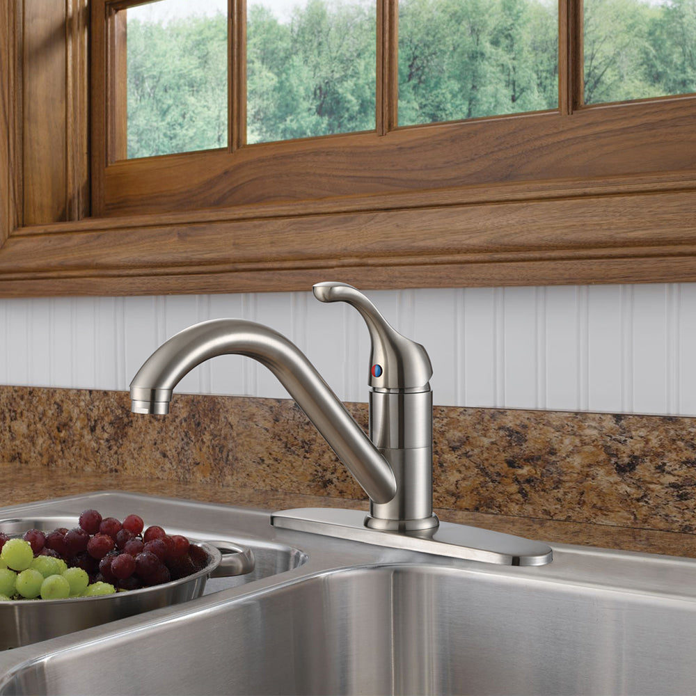 Single Handle Kitchen Faucet in Brushed Nickel – Model# KSK8112BN