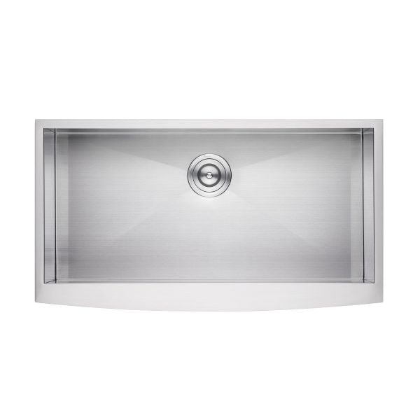 Oakland 36″ Zero Radius, Farmhouse 16 Gauge Stainless Steel Single Bowl Kitchen Sink Model# KSF362010S