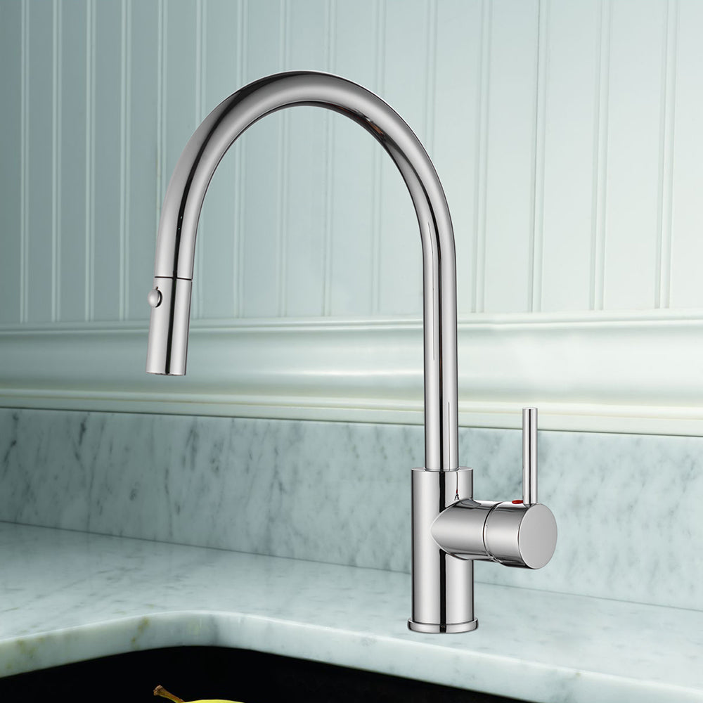 Single Handle 1 Hole Pull-Down Kitchen Faucet – Model# KSK1126C