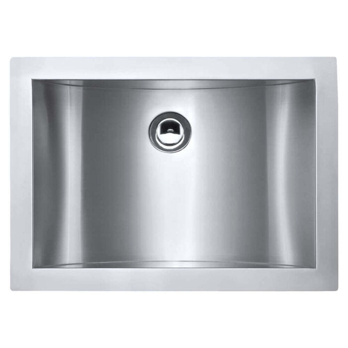 Ariaso  Ruvati 16" x 13" Brushed Stainless Steel Rectangular Bathroom Sink Undermount – Model# RVH6106ST