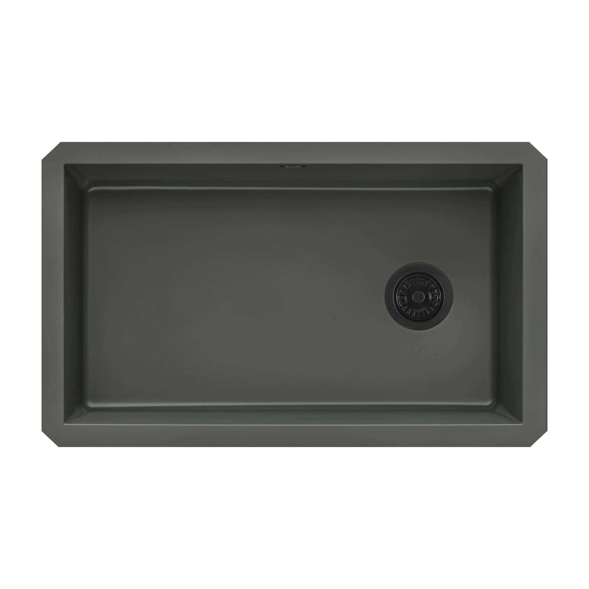 epiGranite Model: RVG2033RN Ruvati 32 x 19 inch epiGranite Undermount Granite Composite Quartz Single Bowl Kitchen Sink – Juniper Green – RVG2033RN