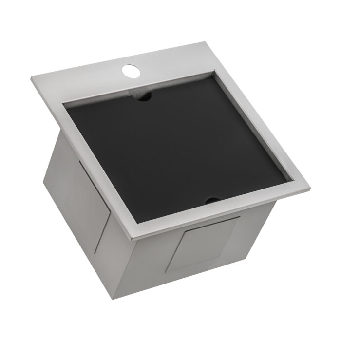 Merino Model: RVQ5215 Ruvati 15 x 15 inch Marine Grade T-316 Workstation Top Mount RV Boat Outdoor Sink Stainless Steel – Model# RVQ5215