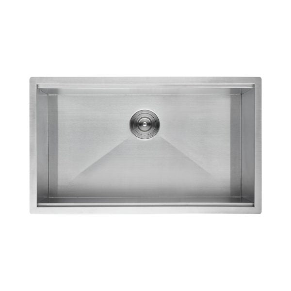 Oakland 32″ Workstation Under Mount Kitchen Sink 90 Degree Zero Radius in Stainless Steel Color Model# WSH321910SS