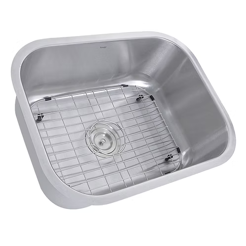 Nantucket Sinks - 23" Small Rectangle Single Bowl Undermount Stainless Steel Kitchen Sink, 16 Gauge Model# NS09i-16