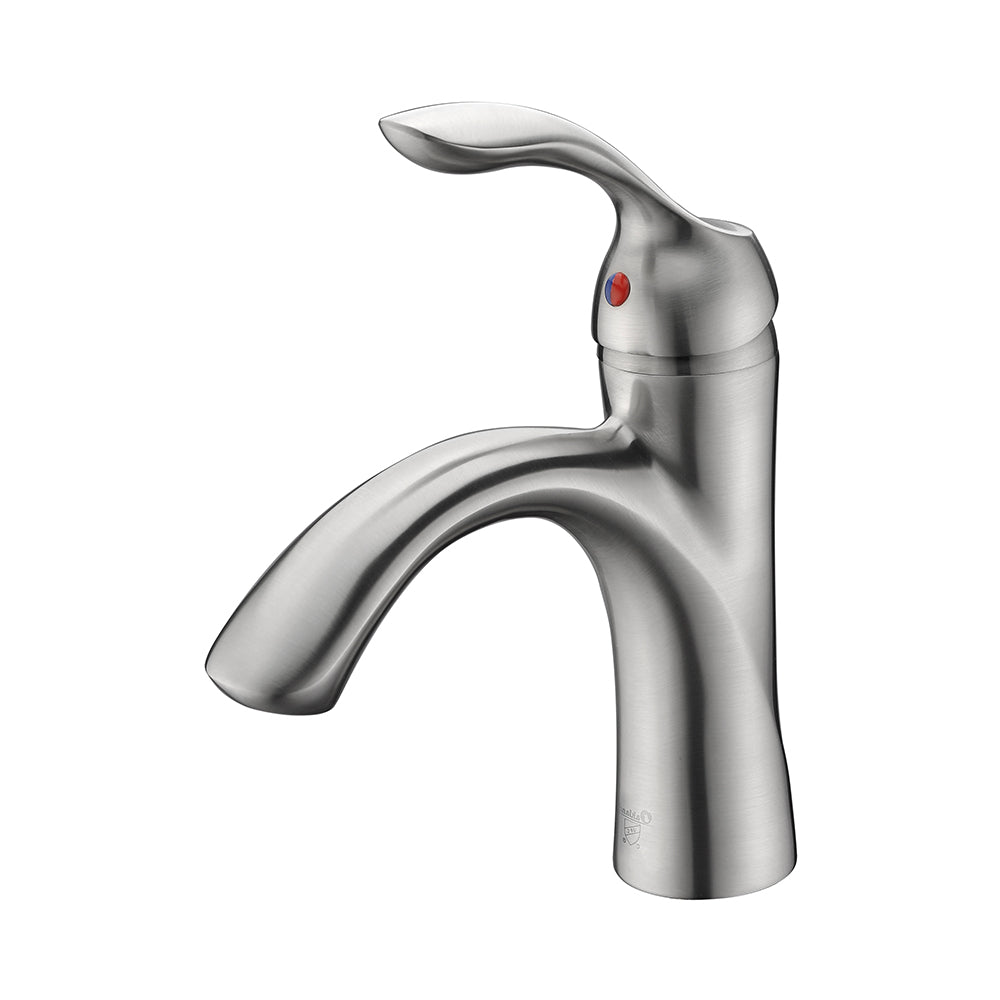 Oakland Single Handle Bathroom Sink Faucet with Pop Up Drain in Brushed Nickel Model# KSB1106BN