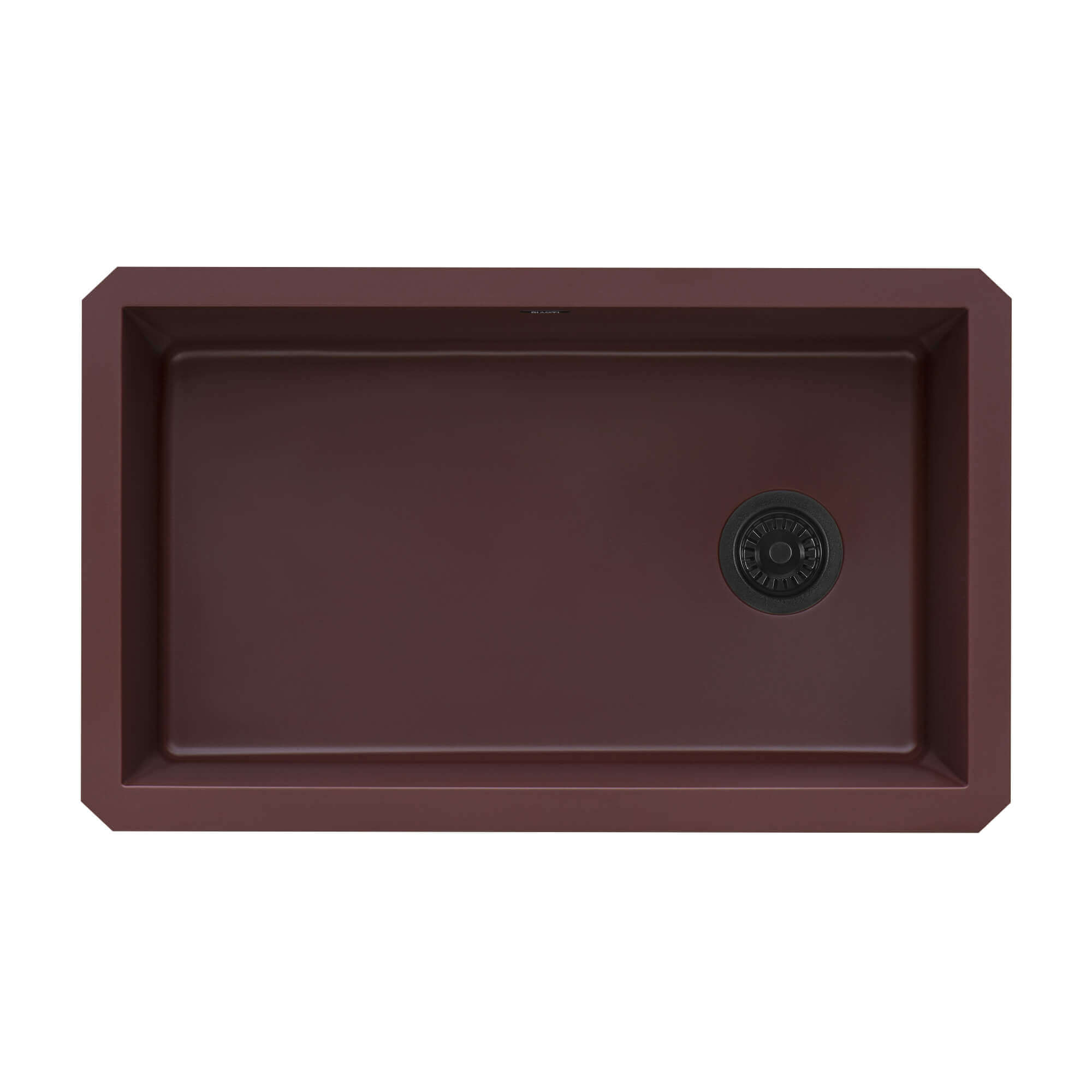 epiGranite Model: RVG2033RD Ruvati 32 x 19 inch epiGranite Undermount Granite Composite Quartz Single Bowl Kitchen Sink – Carnelian Red – RVG2033RD