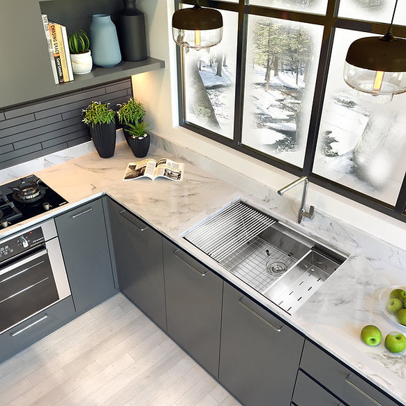 Nantucket Sinks - 36" Pro Series Workstation Kitchen Sink Model# SR-PS-3620-16