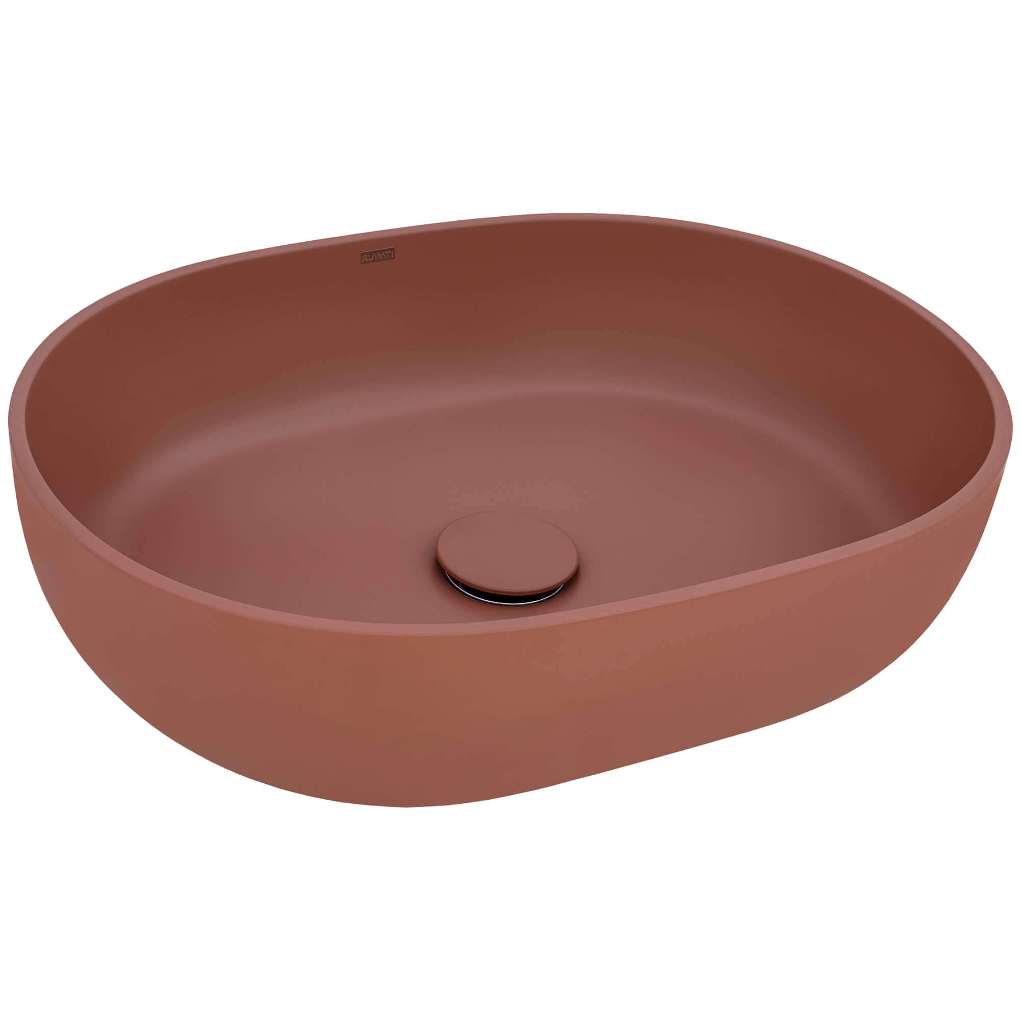Canali Model: RVB2119TL Ruvati 19-inch Sedona Clay Pink epiStone Solid Surface Bathroom Vessel Sink – RVB2119TL