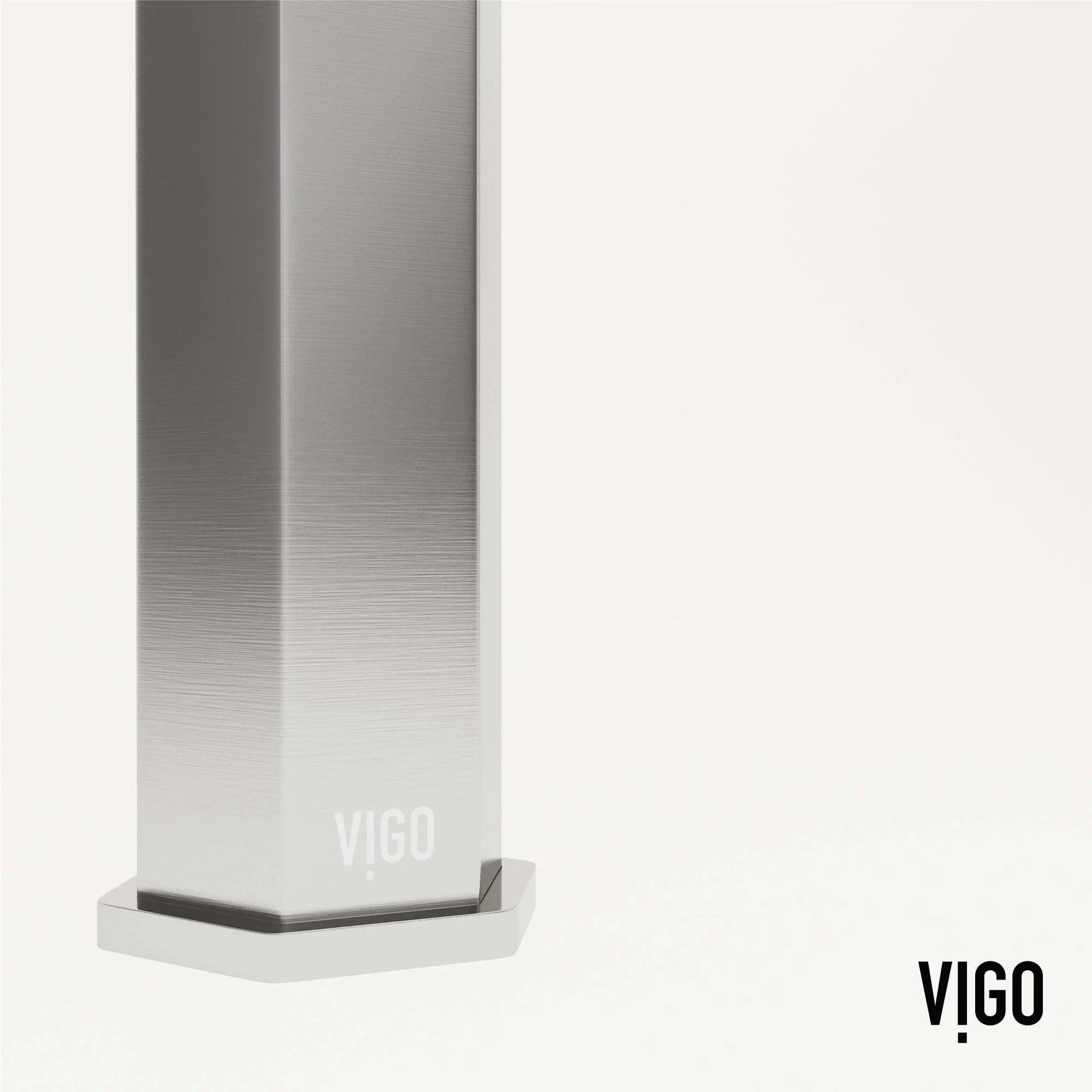 VIGO - Hart Nova Single Hole Bathroom Faucet In Brushed Nickel Model# VG01053BN