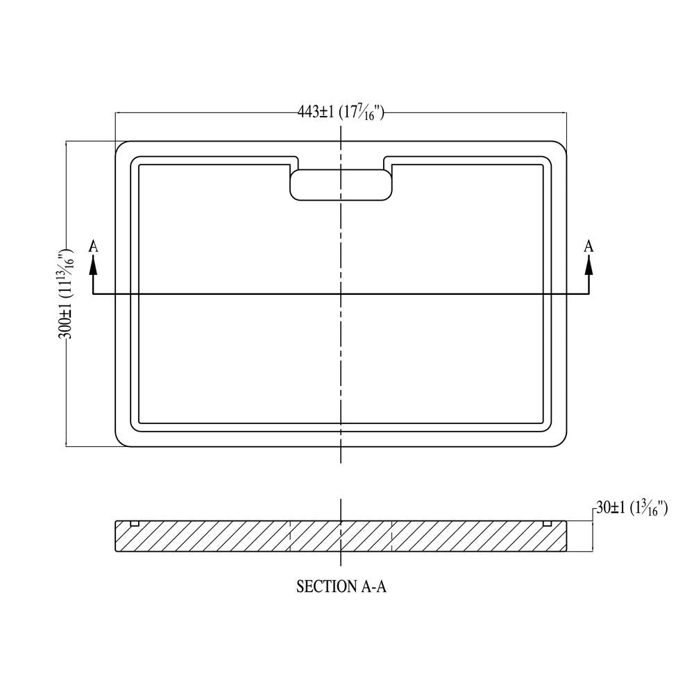 Dawn Cutting Board In Solid Redwood Model# CB710