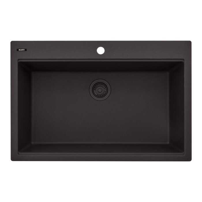 epiStage Model: RVG1306ES Ruvati 33-inch Granite Composite Quartz Workstation Drop-in Topmount Kitchen Sink Espresso – RVG1306ES