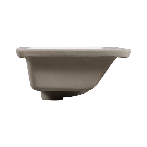 Oakland 18″ x 11″ White Rectangular Undermount Ceramic Bathroom Sink with Overflow Drain – Model# LVU1811W