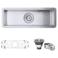 Nesta Ruvati 23″ x 8″ Bar Prep Sink Narrow Trough Undermount 16 Gauge Stainless Steel Single Bowl – Model# RVH7120