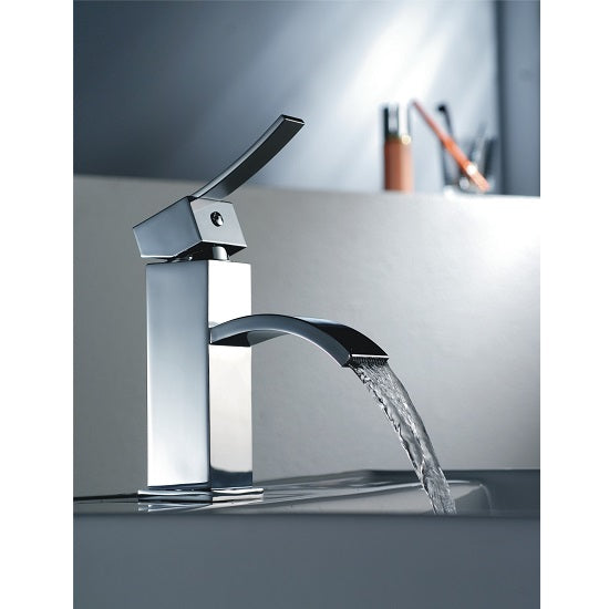 Dawn Single Lever Lavatory Faucet With Sheetflow Spout In Brushed Nickel Finish Model# AB78 1258BN