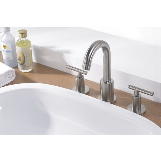 Dawn 8" Widespread Lavatory Faucet with Two Lever Handles In Brushed Nickel Model# AB16 1513BN