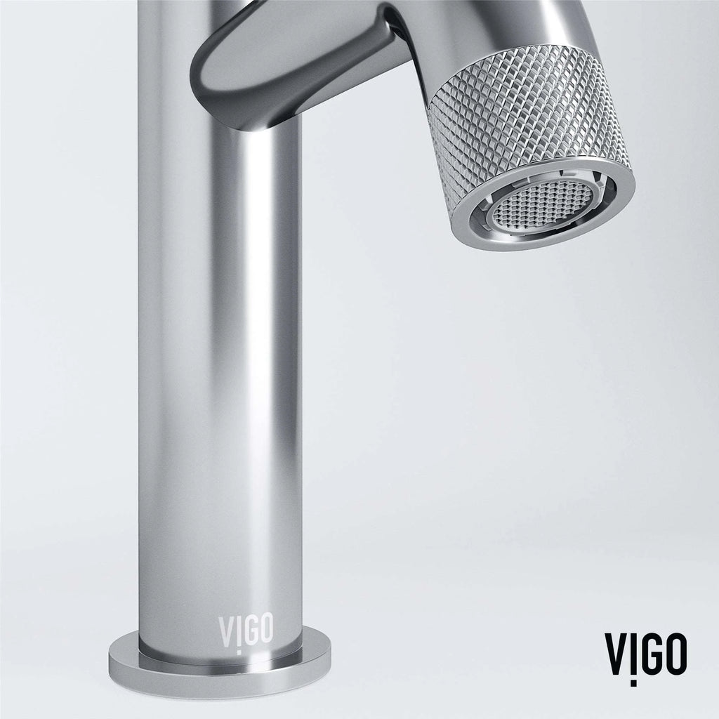 VIGO - Apollo Single Hole Bathroom Faucet In Chrome Model# VG01048CH