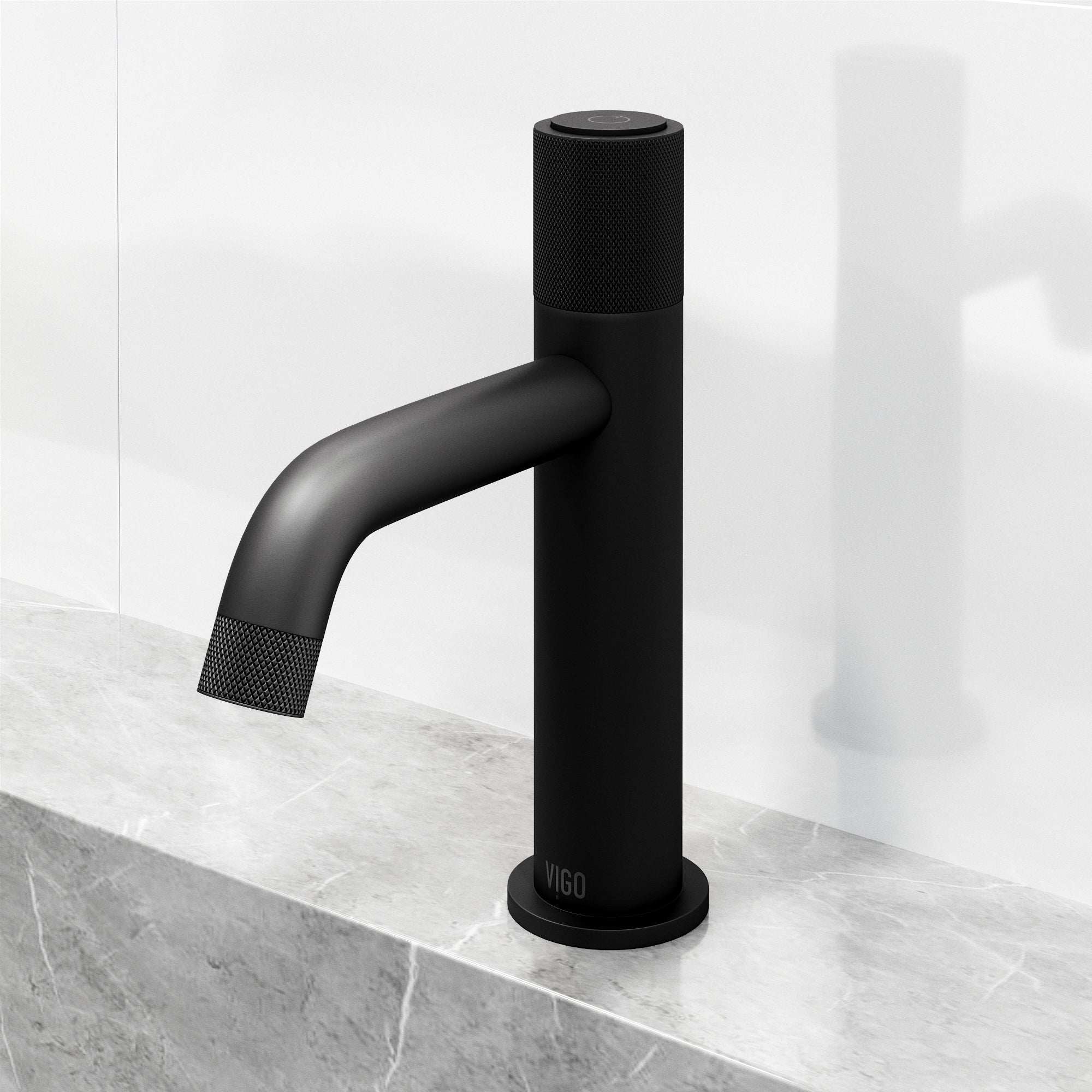 VIGO - Apollo Single Hole Bathroom Faucet In Matte Black Model# VG01048MB