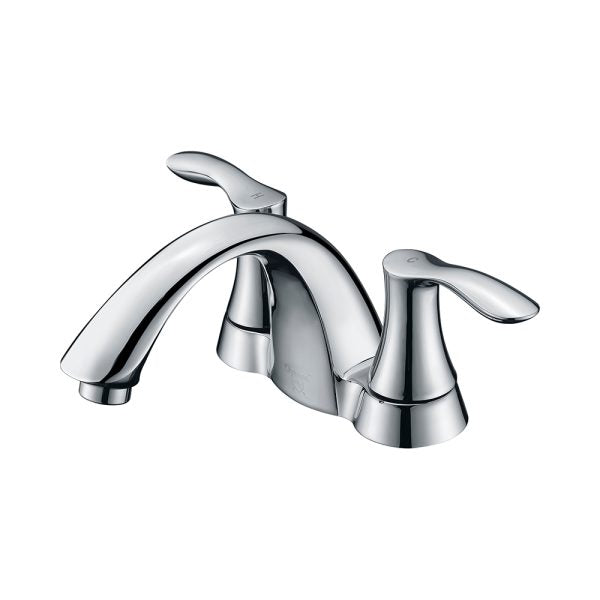 4″ Center Set Two Handles Bathroom Sink Faucet with Pop Up Drain in Chrome Model# KSB4232C