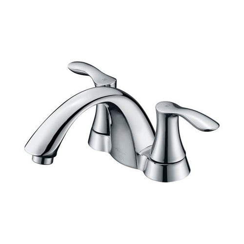 4″ Center Set Two Handles Bathroom Sink Faucet with Pop Up Drain in Chrome Model# KSB4232C