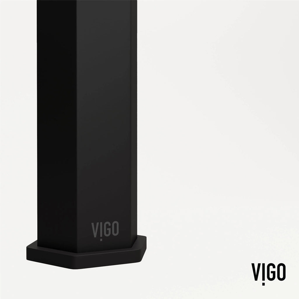VIGO - Hart Nova Single Hole Bathroom Faucet In Matte Black Model# VG01053MB