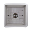 Nantucket Sinks - 18" Undermount/Top Mount Fireclay Kitchen/Bar/Prep Sink Model# Wellfleet-1818GR