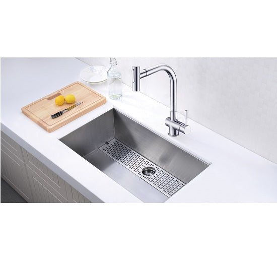 Dawn Single-Lever Pull-Down Spray Kitchen Faucet In Brushed Nickel Model# AB50 3670BN