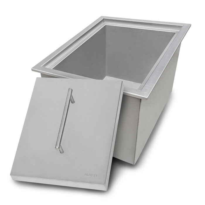Merino Model: RVQ6215 Ruvati Insulated Ice Chest Sink 15" x 20" Outdoor BBQ Marine Grade T-316 Top Mount Stainless Steel – Model# RVQ6215