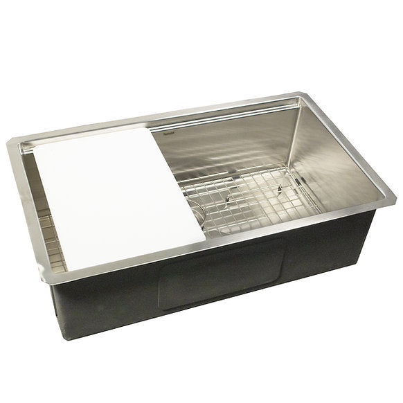 Nantucket Sinks - All-Weather Undermount Outdoor Stainless Steel WorkStation Sink Model# AW-PS-3219-16