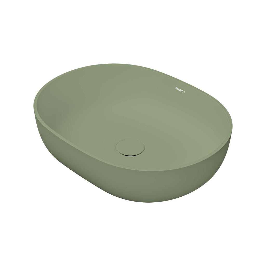 Canali Model: RVB2119GN Ruvati 19-inch Avocado Lime Green epiStone Solid Surface Bathroom Vessel Sink – RVB2119GN