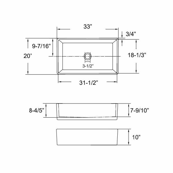 Oakland 33″ Single Bowl Porcelain Apron Farm Sink in White Model # KPF3320W-CB