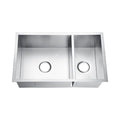Undermount Stainless Steel Kitchen Zero Radius Sink 70/30