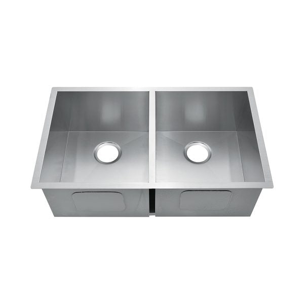 Double Bowl Zero Radius Stainless Steel Kitchen Sink 16 Gauge 50/50
