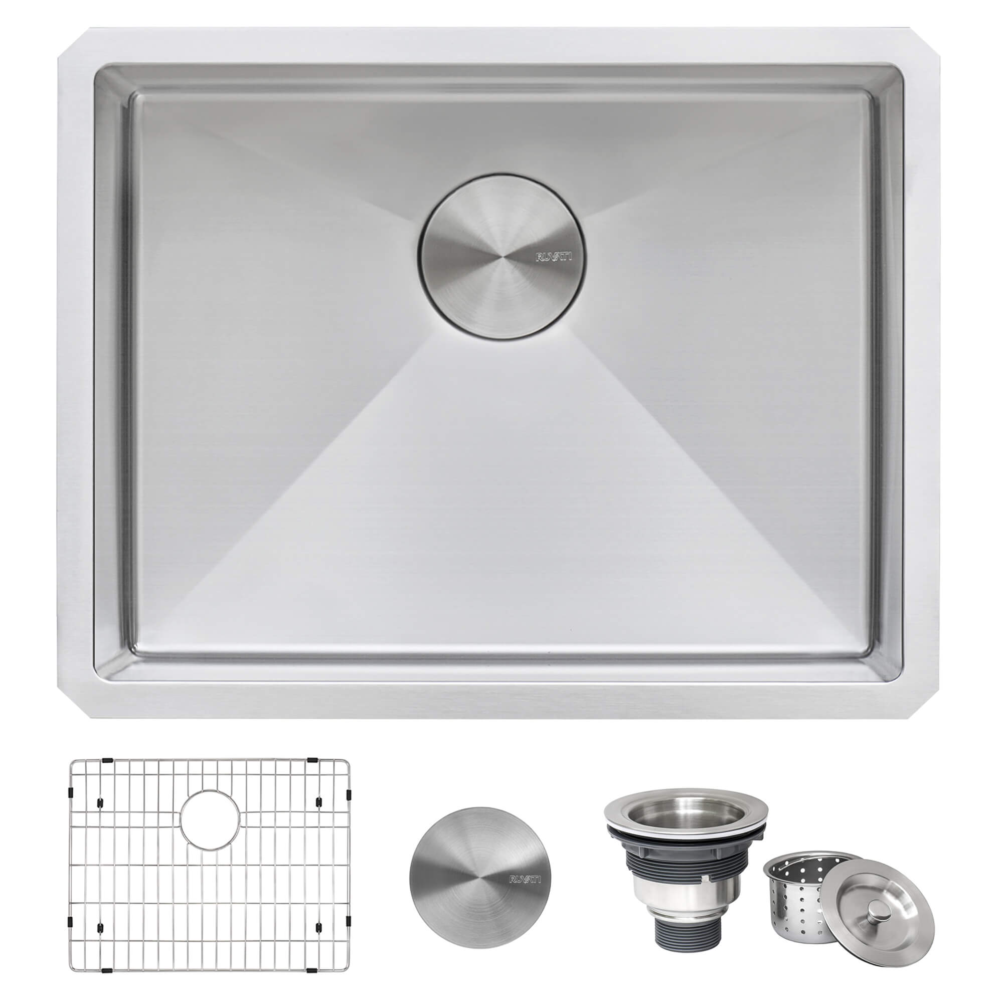 Gravena Ruvati 21-inch Undermount Stainless Steel Bar Prep Kitchen Sink 16 Gauge Rounded Corners Single Bowl – Model# RVH7121