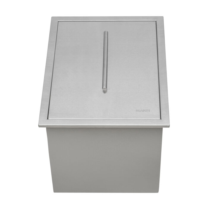 Merino Model: RVQ6215 Ruvati Insulated Ice Chest Sink 15" x 20" Outdoor BBQ Marine Grade T-316 Top Mount Stainless Steel – Model# RVQ6215