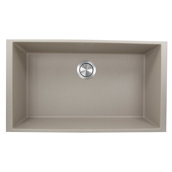 Nantucket Sinks -33" Undermount Granite Composite Sink In Truffle Color Model# PR3320-TR-UM
