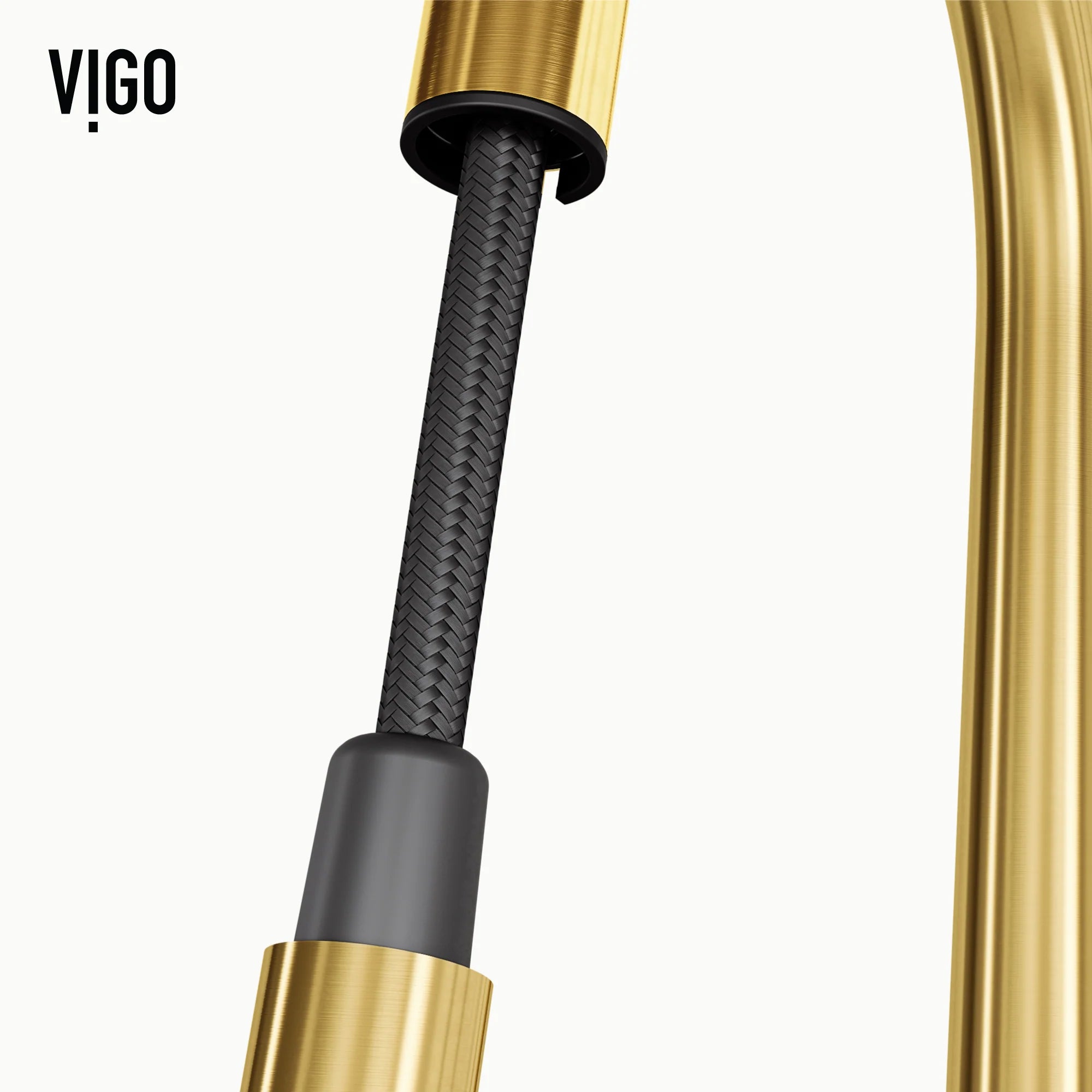 VIGO - Greenwich 18 in. Single Handle Smart Pull-Down Touchless Sensor Kitchen Faucet In Matte Brushed Gold Finish Model# VGO2029MGS