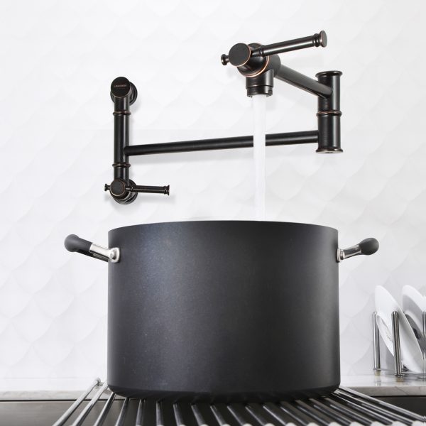 Oakland Two Handle Pot Filler Faucet in Oil Rubbed Bronze – Model# KSPF312RB