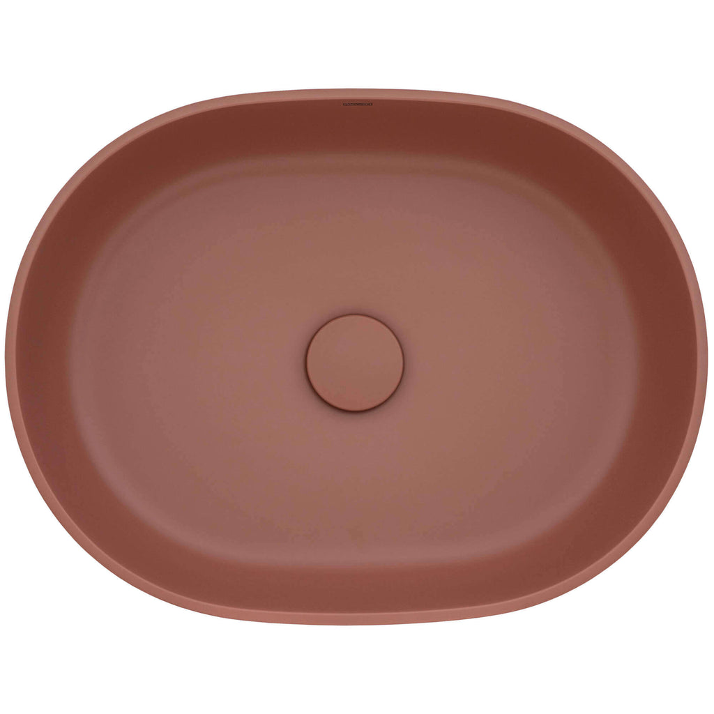 Canali Model: RVB2119TL Ruvati 19-inch Sedona Clay Pink epiStone Solid Surface Bathroom Vessel Sink – RVB2119TL