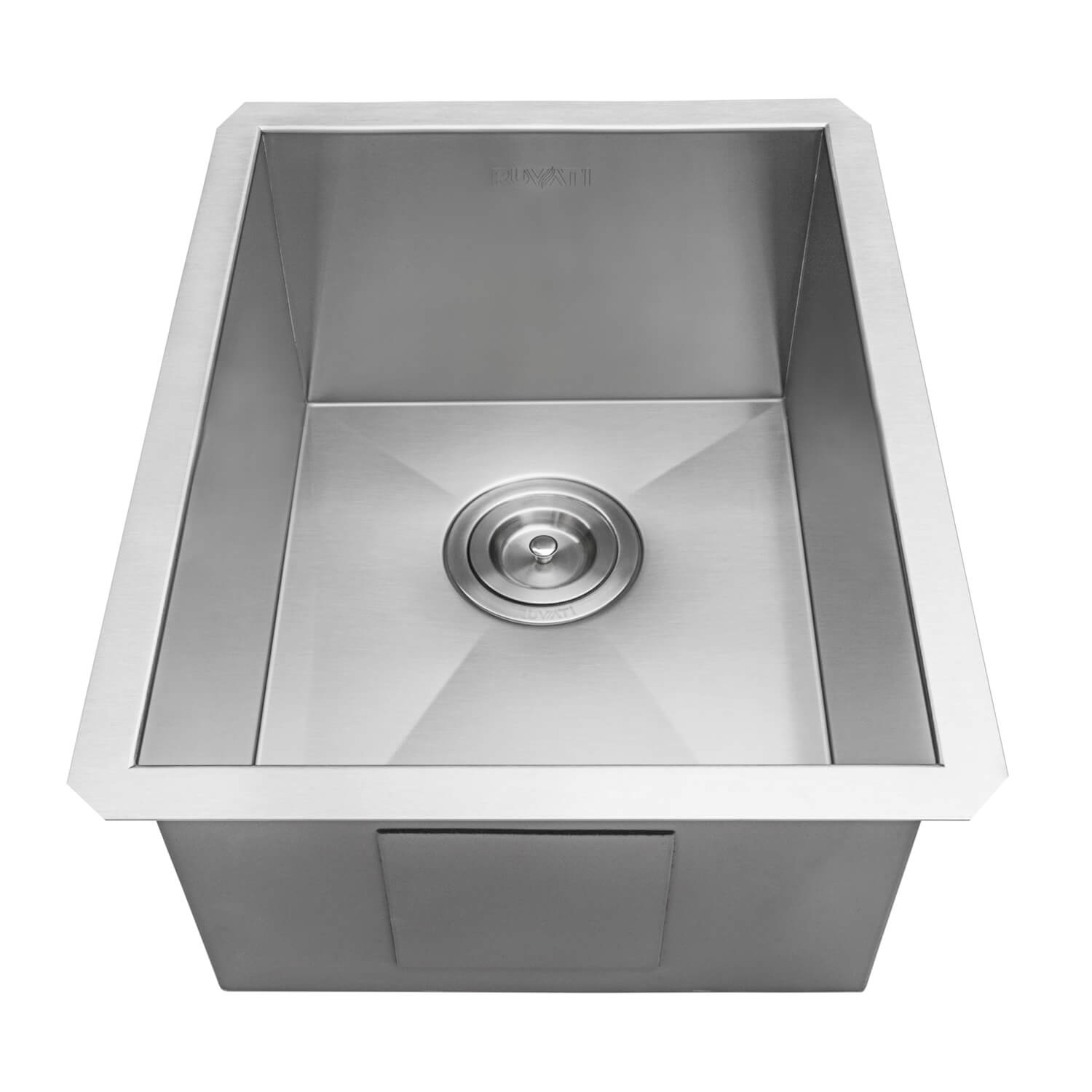 Nesta Ruvati 14-inch Undermount 16 Gauge Zero Radius Bar Prep Kitchen Sink Stainless Steel Single Bowl – Model# RVH7110