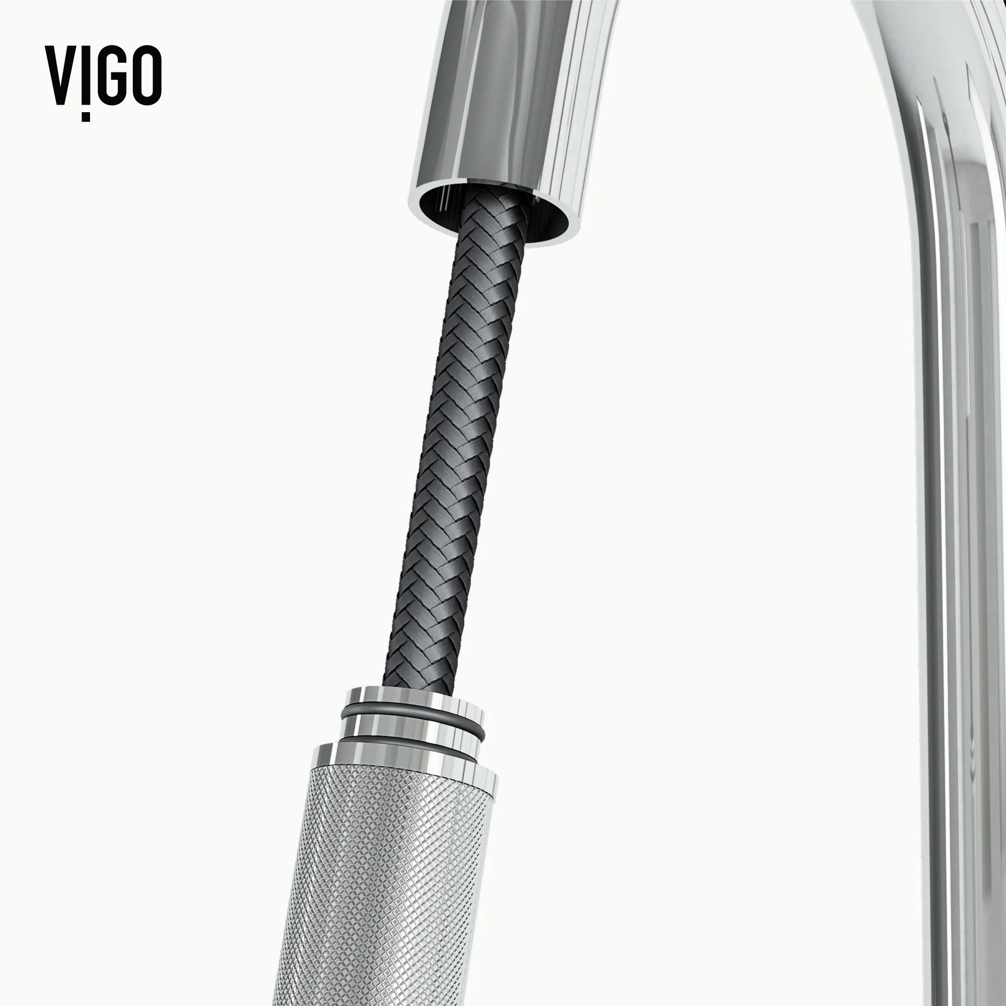VIGO - Gramercy 17" Single Handle Smart Pull-Down Kitchen Touchless Faucet In Chrome Model# VGO2008CHS