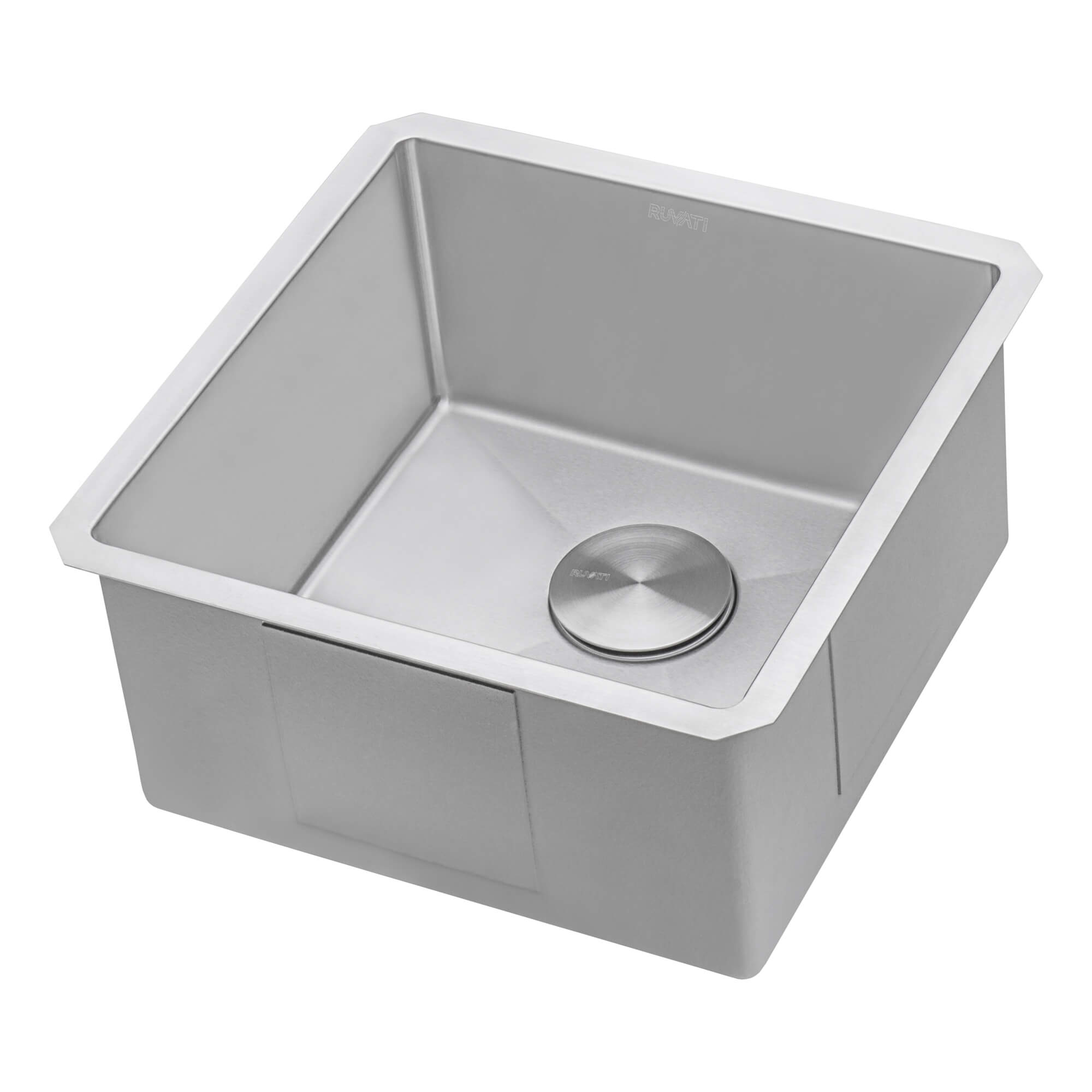 Gravena Ruvati 18" Undermount Bar Prep 16 Gauge Kitchen Sink Round Corners Stainless Steel Single Bowl – Model# RVH7118