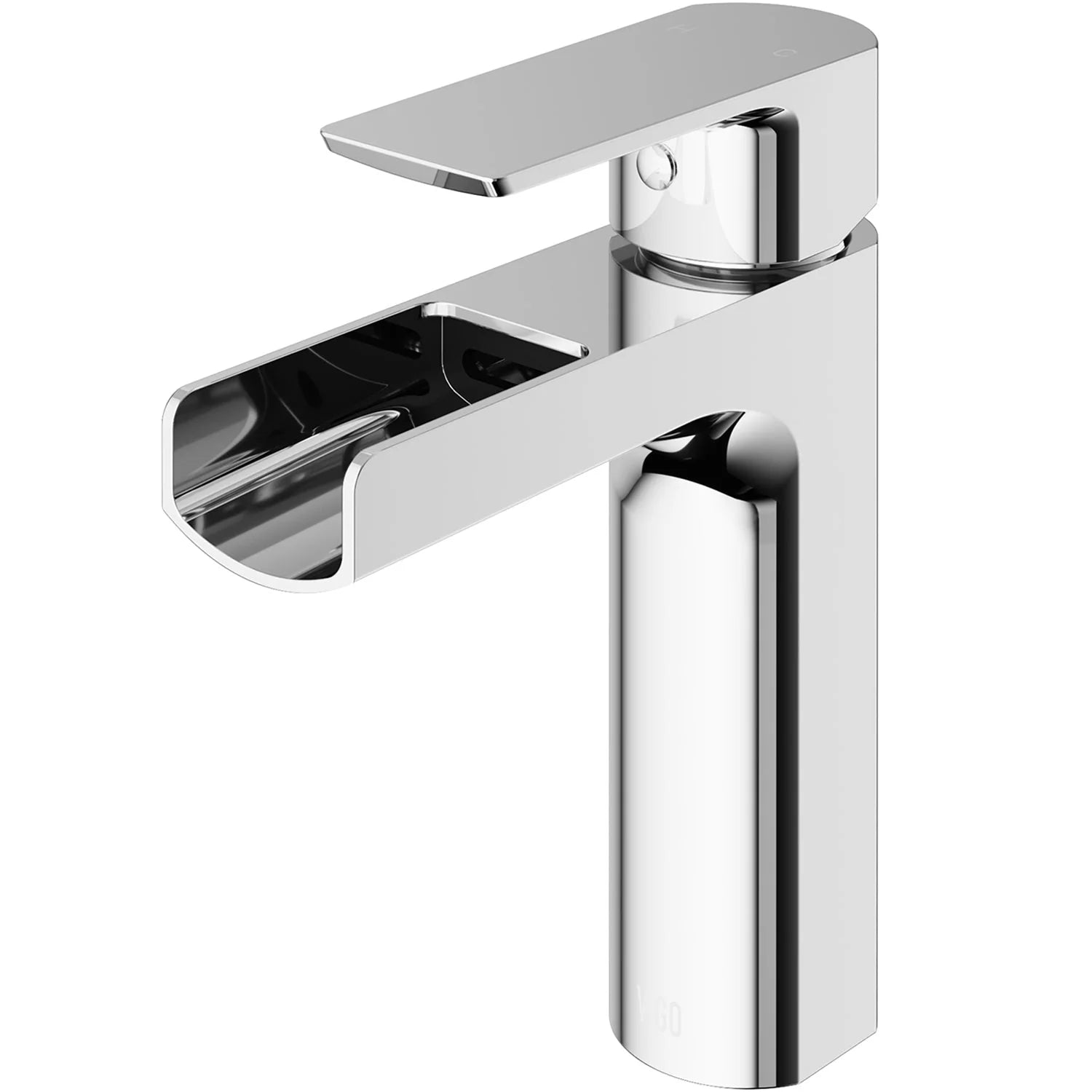 VIGO - Amada Single Hole Open Spout Bathroom Faucet&nbsp;In Chrome Finish Model# VG01042CH