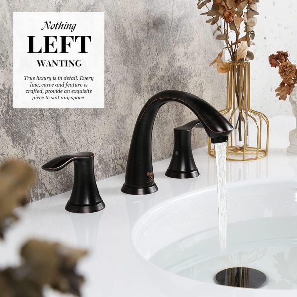 Oakland Wide Spread Bathroom Sink Faucet with Pop Up Drain in Oil Rubbed Bronze Model# KSB8232RB