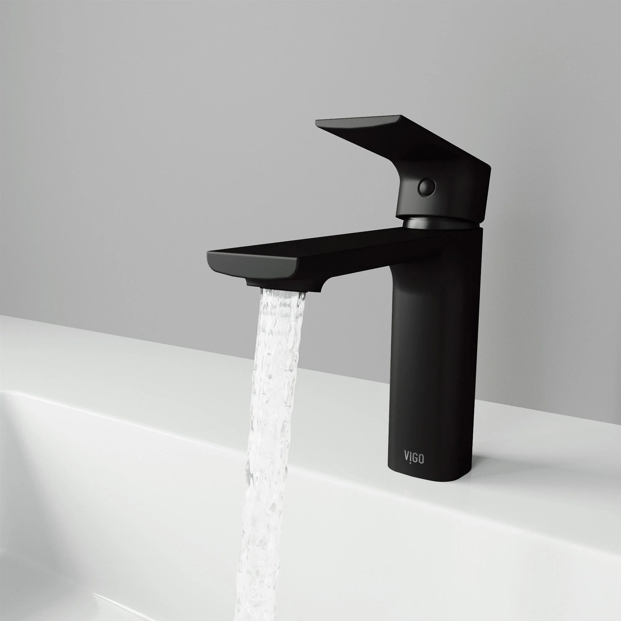 VIGO - Davidson Single Hole Single Lever Bathroom Faucet In Matte Black Model# VG01043MB