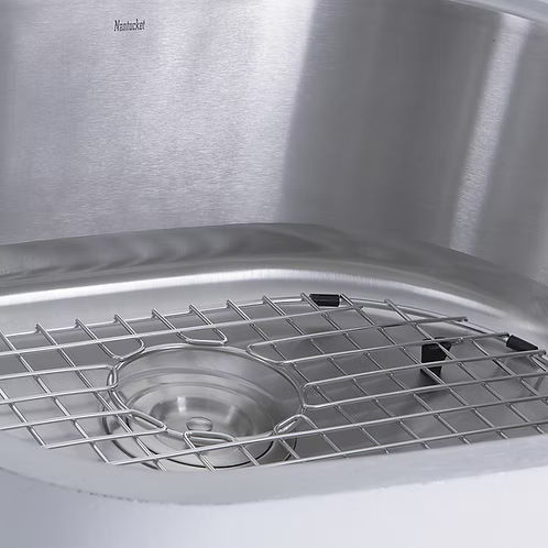 Nantucket Sinks - 23 Inch D-Bowl Undermount Stainless Steel Kitchen Sink, 16 Gauge Model# NS03i-16