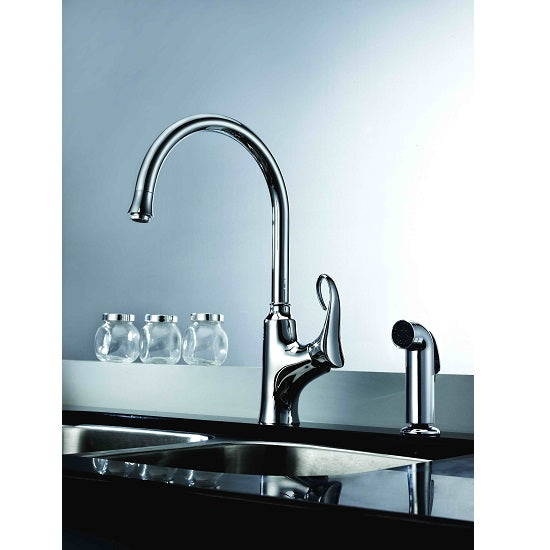Dawn Single-Lever Faucet with Side Spray In Chrome Model# AB06 3296C