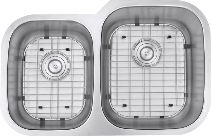 Parmi Model: RVM4315 Ruvati 32-inch Undermount 40/60 Double Bowl 16 Gauge Stainless Steel Kitchen Sink – RVM4315