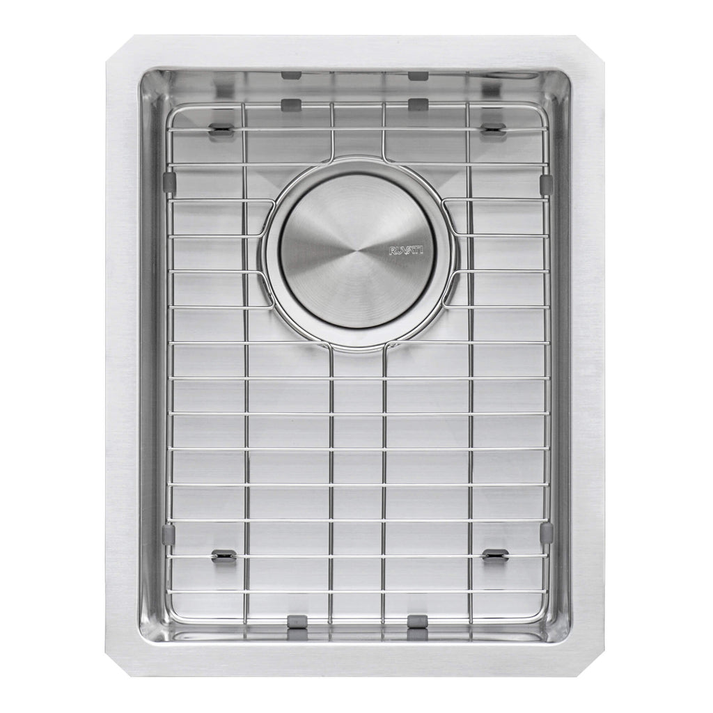 Gravena Ruvati 14" Undermount Bar Prep Sink 16 Gauge Rounded Corners Stainless Steel Single Bowl – Model# RVH7114