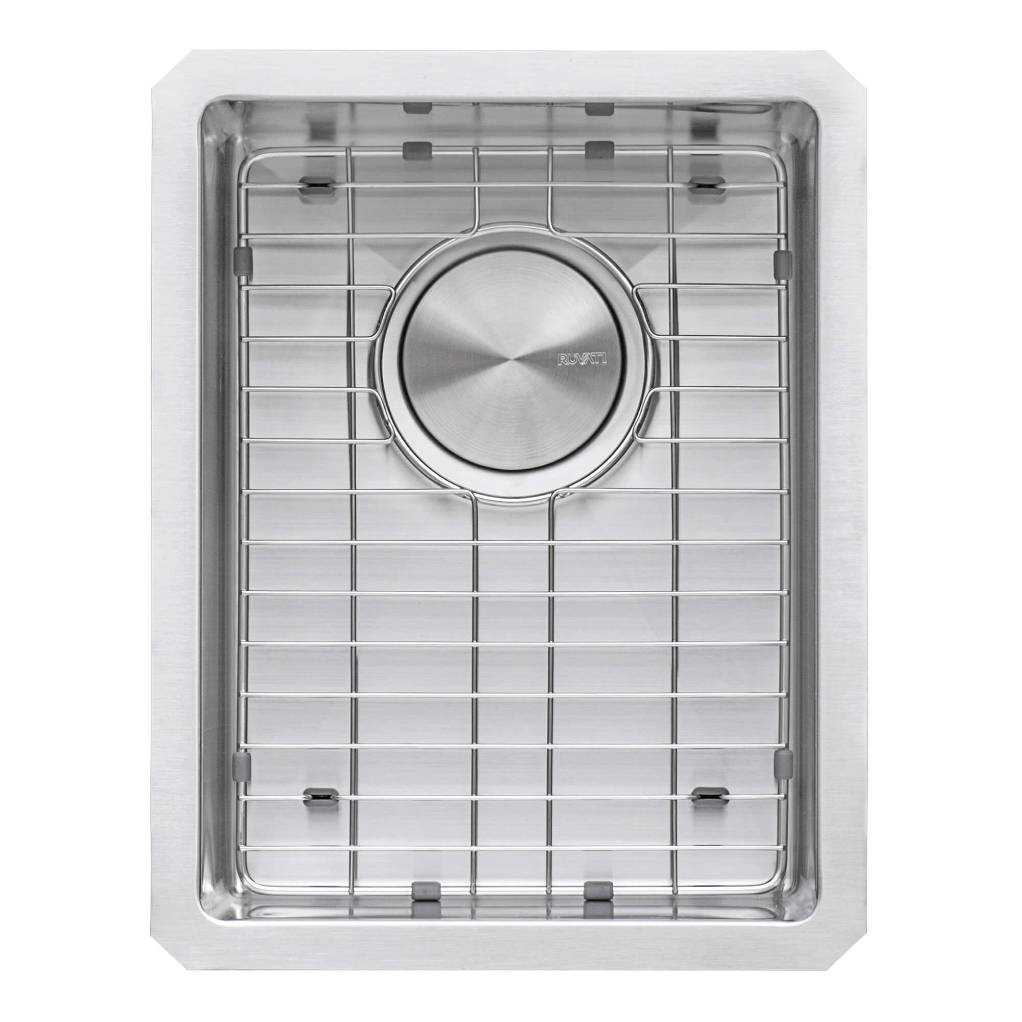 Gravena Ruvati 14" Undermount Bar Prep Sink 16 Gauge Rounded Corners Stainless Steel Single Bowl – Model# RVH7114